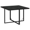 9 Piece Patio Dining Set with Cushions Poly Rattan Black - Black