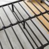 FULL Metal Platform Bed Frame with Headboard, Strong Slat Support, No Box Spring Needed,Easy Assembly BLACK - as Pic