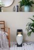 10x8.1x23.4" Black and White Water Fountain with Vase Design, with Light and Pump, for Indoor and Outdoor - as Pic