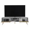 Tv Stand A Magness, Living Room, White / Macadamia - White / Macadamia
