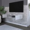 Tv Stand Watson, Living Room, White - White