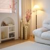 Floor Metal Vases Decorated White Metal vases Set of 3 gorgeous home decoration large glazed metal vases 25.2in/29.33in/34.25in height - as Pic