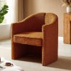 Mirod Stylish Curved Design, Comforting Embrace, Versatile Aesthetic, Dual Purpose Decorative Accent Chair, for Living room,Bedroom and study - as Pic