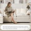 103.5" Chenille Modular Sectional Sofa with Deep and Wide Seat,L Shaped Cloud Couch Set with Double Cushions,4 Seat Sofa with Movable Ottoman