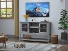 Sideboard Buffet Table with Doors,Grey - as Pic