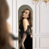 Floor Standing Mirror, Wall Mirror with Stand Aluminum Alloy Thin Frame,21''*64'',Gold-arched - as Pic