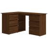 Corner Desk Brown Oak 57.1"x39.4"x29.9" Engineered Wood - Brown