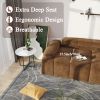 Modern Sofas Couches For Living Room, Comfy Couch With Extra Deep Seats,For Small Spaces, Living Room, Bedroom - brown