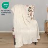 100% Cotton Waffle Weave Throw Blanket 50x70 inch Ivory Color