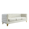 3-seater + 2-seater Combination sofa.BEIGE VELVET - as Pic