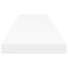 Floating Wall Shelf White 47.2"x9.3"x1.5" MDF - White