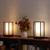 Table Lamp with Phone Charger, Bedside Lamp, Ambient Night Light Desk Lights for Living room Office desk - one-size