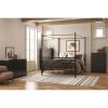 Classic 4 Drawer Dresser; Dark Oak; Espresso; Dove Grey; Antique Oak; Walnut; White - black oak