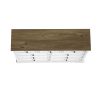 9 Drawer Dresser with Wooden Top, Tall Fabric Dresser & Chest of Drawers for Bedroom Closet Living Room - White
