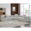 Oversized Combination Sofa,Curved Sofa,Upholstered 4 Seater Couch for Living Room Gray