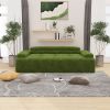 Modern Sofa Bed,Velvet Sleeper Couch,3 Seater Tufted Sofa,And Adjustable Backrests For Small Spaces, Living Room, Bedroom - blackish green