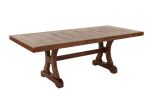 Formal Oak Color Dining Room Wooden 1pc Rectangle Dining Table w Leaf Elegant Design Furniture - as Pic