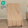 100% Cotton Waffle Weave Throw Blanket 50x60 inch Sand Color