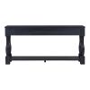 TREXM Console Table 63" Long Console Table with Drawers and Shelf for Entryway, Hallway, Living Room (Espresso, OLD SKU: WF193795AAB) - as Pic