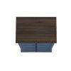 Tall Dresser for Bedroom with 5 Drawers for Closet, Chest of Drawers with Metal Handle - Blue