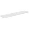 Floating Wall Shelves 2 pcs High Gloss White 47.2"x9.3"x1.5" MDF - White
