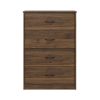 Classic 4 Drawer Dresser; Dark Oak; Espresso; Dove Grey; Antique Oak; Walnut; White - walnut