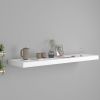 Floating Wall Shelf White 35.4"x9.3"x1.5" MDF - White