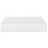 Floating Wall Shelf High Gloss White 9.1"x9.3"x1.5" MDF - White