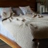 100% Cotton Waffle Weave Throw Blanket 50x70 inch