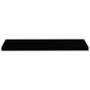 Floating Wall Shelves 2 pcs High Gloss Black 35.4"x9.3"x1.5" MDF - Black