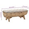 Storage Bench 40.6" Solid Wood Fir - Multicolour
