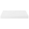 Floating Wall Shelves 2 pcs High Gloss White 15.7"x9.1"x1.5" MDF - White