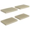 Floating Wall Shelves 4 pcs Oak 15.7"x9.1"x1.5" MDF - Brown
