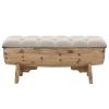 Storage Bench 40.6" Solid Wood Fir - Multicolour