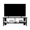 Alderton TV Stand, 2 Shelves - Black Wengue