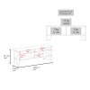 Alderton TV Stand, 2 Shelves - Black Wengue