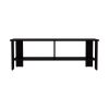 Alderton TV Stand, 2 Shelves - Black Wengue