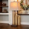 Metal decorative vases High distress metal center vases with growing vine patterns