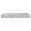 Floating Wall Shelf Concrete Gray 19.7"x9.1"x1.5" MDF - Grey
