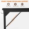 Modern Simple Style Wooden Work Office Desks with Storage,31 Inch,Black - as Pic