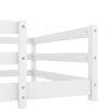 Twin Size Floor Bed, Montessori Floor Bed with Fence, Kids Montessori Bed Twin Size, Wood Montessori Floor Bed for Kids, Girls, Boys(WHITE) - as Pic
