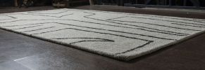 Abbey Valetta Natural, Brown, and Black Wool Handwoven Area Rug - as Pic