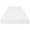 Floating Wall Shelves 4 pcs High Gloss White 31.5"x9.3"x1.5" MDF - White