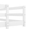 Full Size Floor Bed, Montessori Floor Bed with Fence, Kids Montessori Bed Full Size, Wood Montessori Floor Bed for Kids, Girls, Boys (WHITE) - as Pic