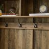 Coat Rack with Storage Shoe Cabinet - Brown