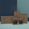 Classic 4 Drawer Dresser; Dark Oak; Espresso; Dove Grey; Antique Oak; Walnut; White - antique oak