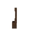 Coat Rack with Storage Shoe Cabinet - Dark Brown