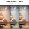 Minimalist floor lamp with pleated lampshade 3000K Reading Lamp for Bedroom Living Room - white
