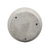 13x13x16" Round Sienna Brown Ceramic Accent Vase - as Pic