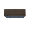 6 DrawersTall Dresser for Bedroom Vertical Storage Tower  Wood Top Closets - Blue